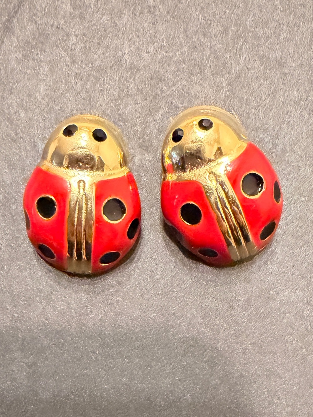 Gay Boyer Ladybug Vintage earrings